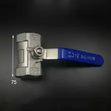 304 Нержавеющая сталь редуктор Порты и разъёмы 1 шаровой кран DN32 1-1/" BSP Женский воды газойль 16 БАР 0-80 C