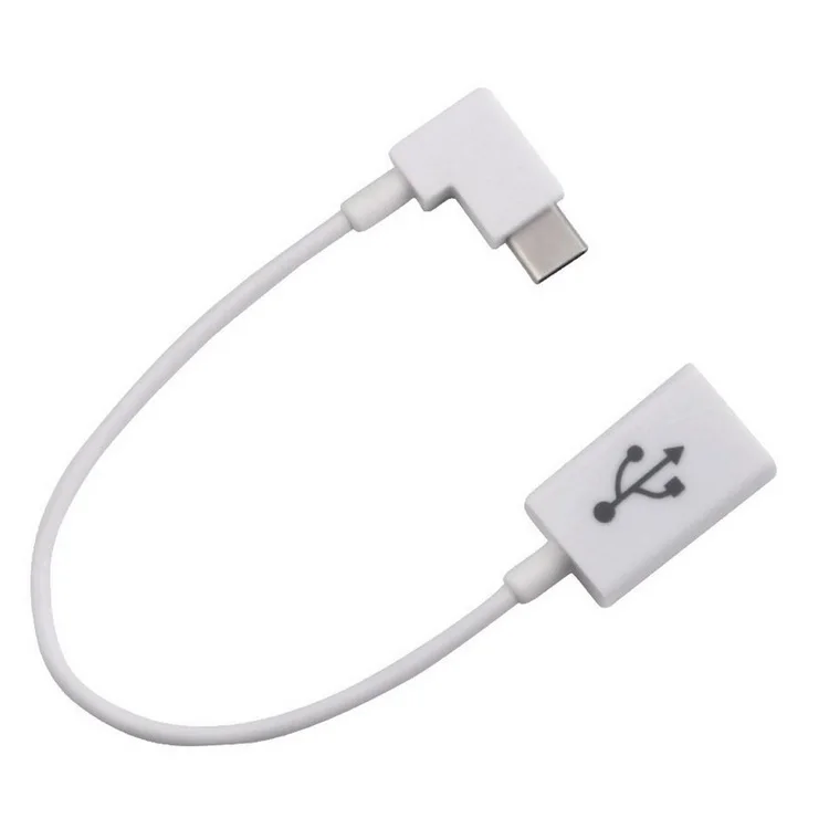 Direito Angular de 90 Graus USB 3 1 tipo c Tipo C para 2 0 feminino OTG кабель 10 см Celular планшет и ноутбук|usb 3.1|usb