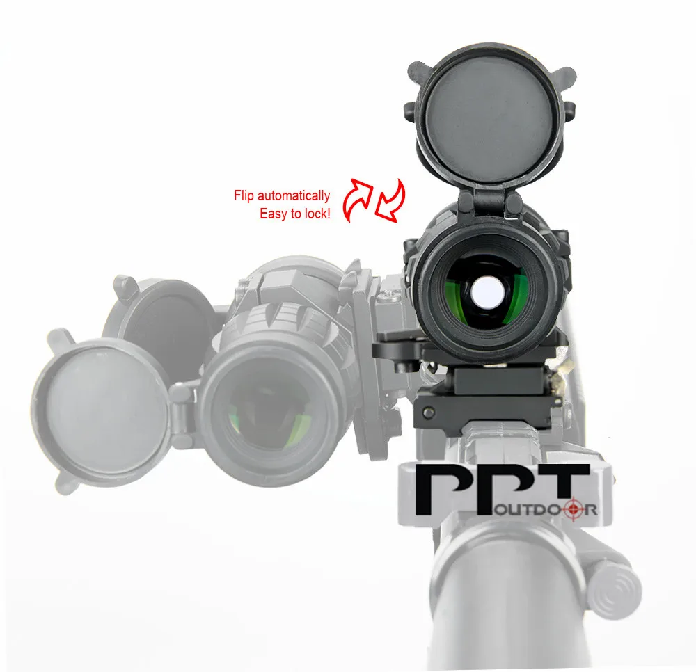 Flip para Montagem Apto para 21.2mm Visão Óptica Lupa Scope Caça Riflescope Mira Lateral Tecelão Montagem Pp1-0002 Ppt 3x 7 riflescope mira flip para montagem lateral apto