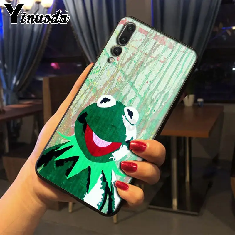 Yinuoda Kermit зеленый лягушка аксессуары для телефона чехол Huawei honor 8x20 7a P20Lite P10 Plus Mate10Lite