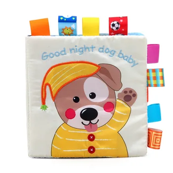 

Animal Style Cartoon Dog Newborn Baby Learning Educational Cloth Books Kindergarten Kids Infant Puppy Puzzle Fabric Book Toy