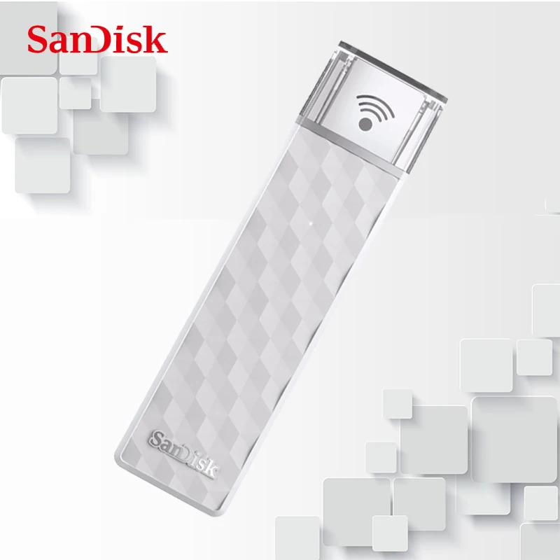 SanDisk Wifi U диск подключение беспроводной USB флеш-накопитель WiFi + USB 2,0 16 ГБ 32 ГБ 64 Гб 128 ГБ 200 ГБ 256 ГБ U диск для ПК Wifi