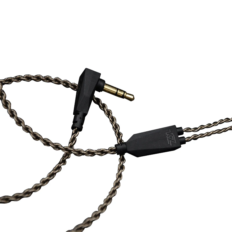KZ 1.2M High Purity Oxygen Free Copper Headset Silver Plated Wire 0.75mm Pin Upgrade Cable For ZST/ED12/ES3/ZSR Earphone|cable upgrade|kz