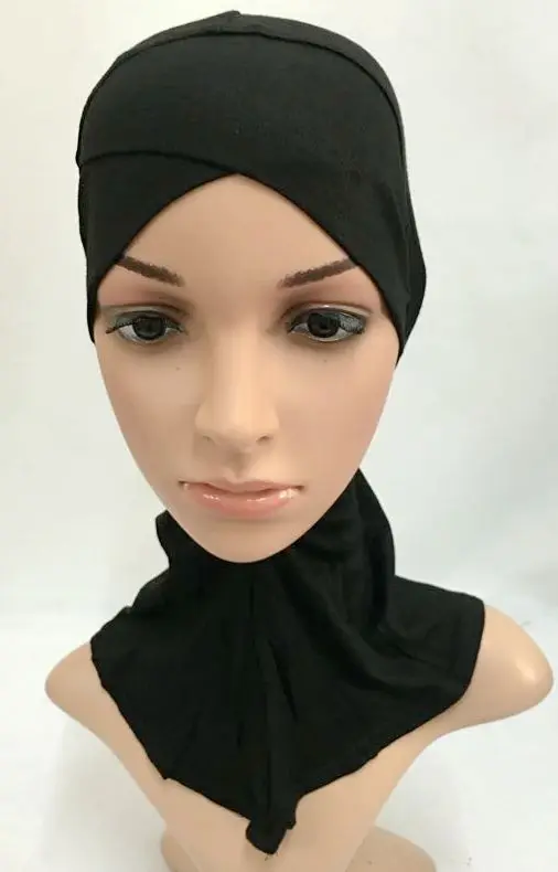20 шт./лот Мода Кроссовер хлопок внутренний шарф ниндзя; ислам внутренний хиджаб/шарф; мусульманская шапочка под хиджаб