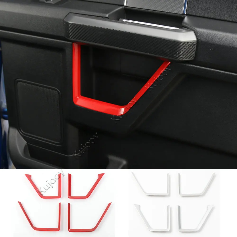 Us 74 08 22 Off For Ford F150 2015 Car Interior Door Grab Handle Cover Trim Decoration Frame 4pcs Abs In Interior Mouldings From Automobiles