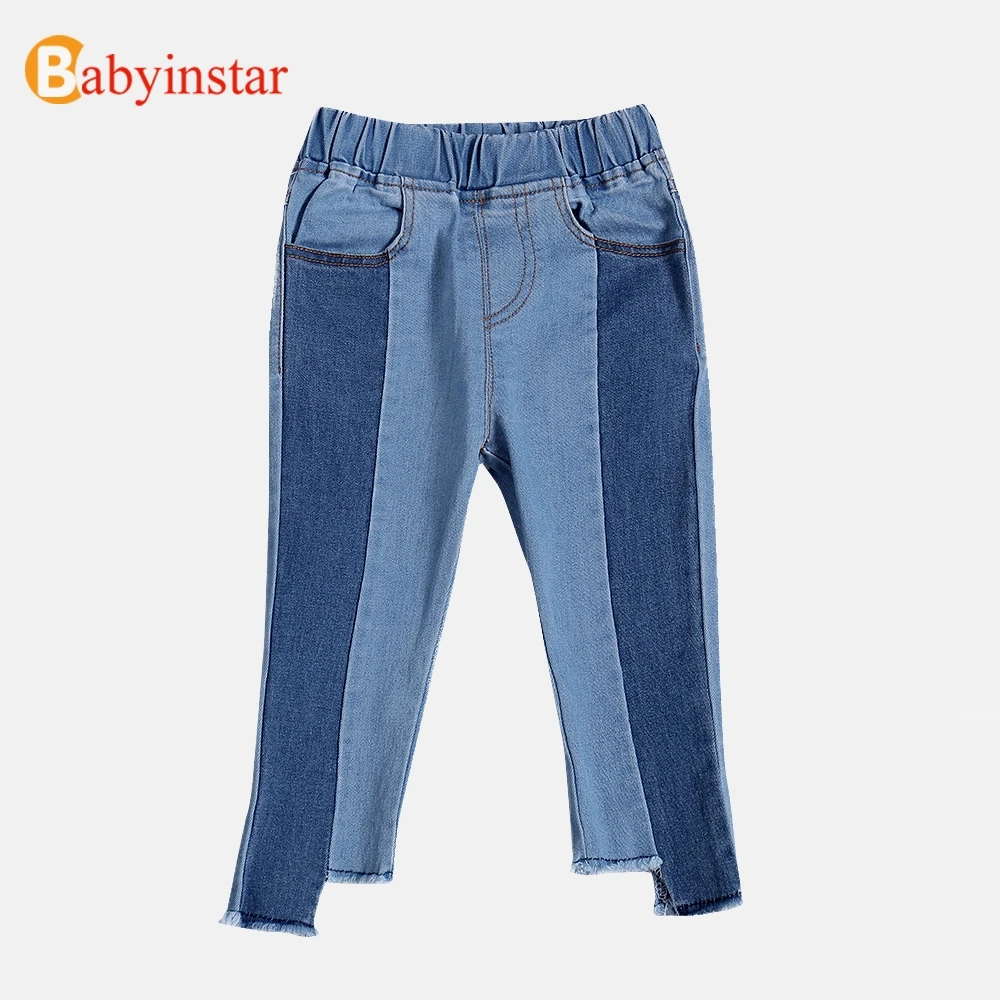 Babyinstar Baby Girls Denim Pants Casual Kids Autumn Trousers Girls Bell-bottomed Pants Children Pants For Girls 2018 Babyinstar Baby Girls Denim Pants Casual Kids Autumn Trousers Girls Bell-bottomed Pants Children Pants For Girls 2018