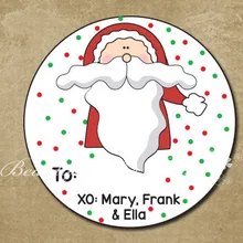 Персонализированные рождественские наклейки, этикетки со снеговиками, Заказные подарочные этикетки на Рождество, кекс toppers, рождественские украшения