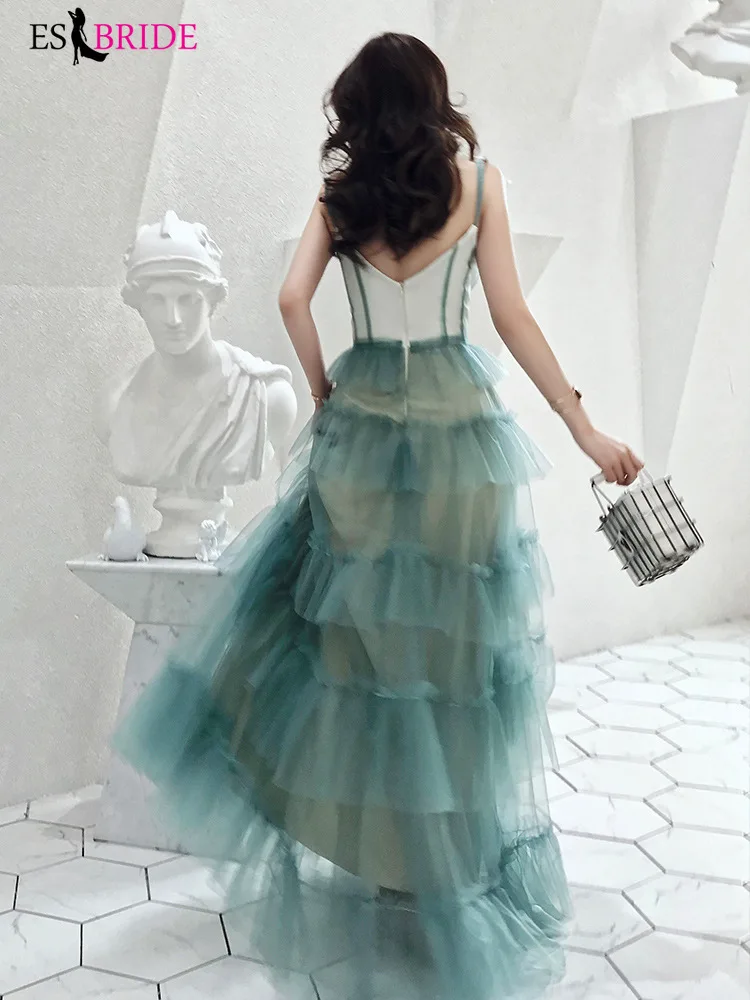 Green Sexy V-neck Formal Dresses Evening Gown 2019 Evening Dresses Long Evening Dress Student Party Robe De Soiree ES2485 Green Sexy V-neck Formal Dresses Evening Gown 2019 Evening Dresses Long Evening Dress Student Party Robe De Soiree ES2485