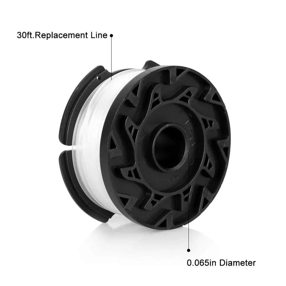 Линия триммер замена катушки, 30ft 0,065 дюймов Строка триммер линия замена катушки для BLACK + DECKER строка триммеры, 9 P