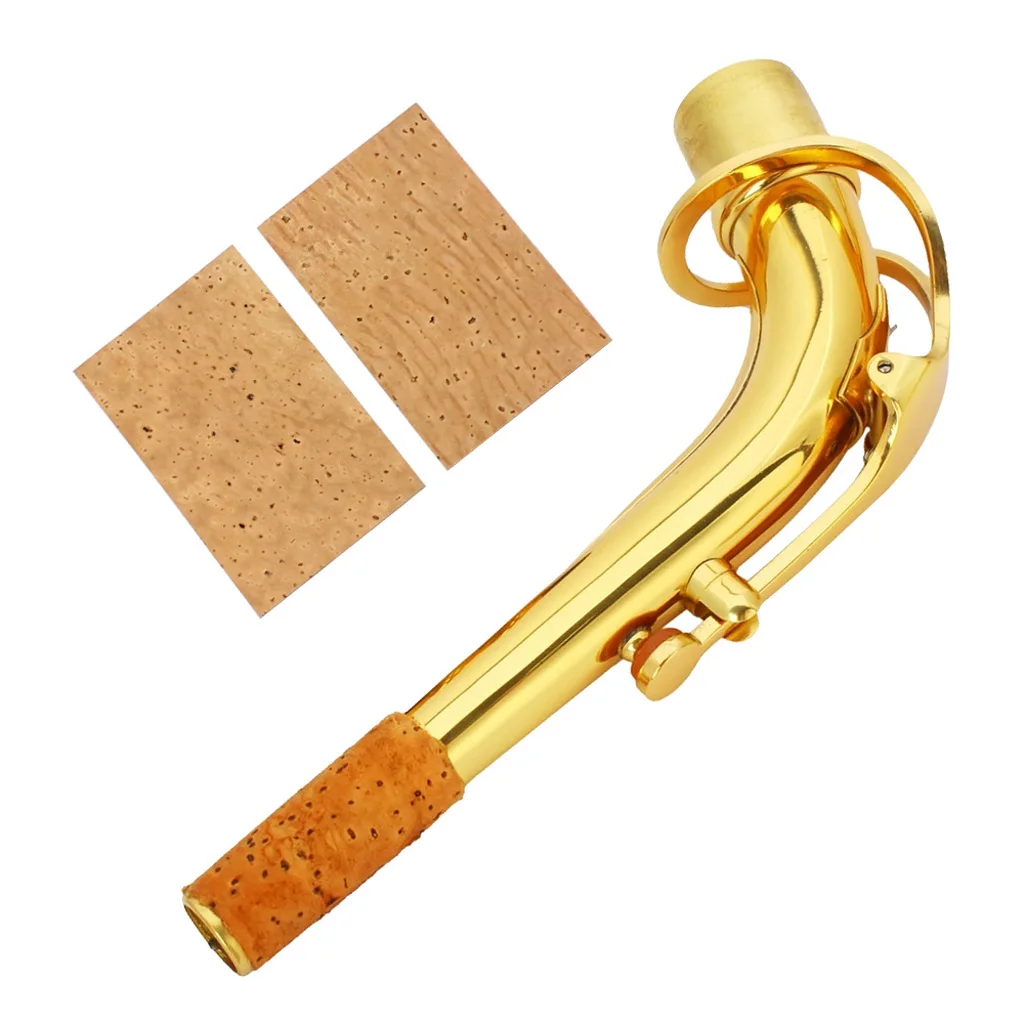 4Pcs 61 x 40 x 2mm Natural Saxophone Neck Cork Sheet for Soprano/Tenor/Alto Sax Parts