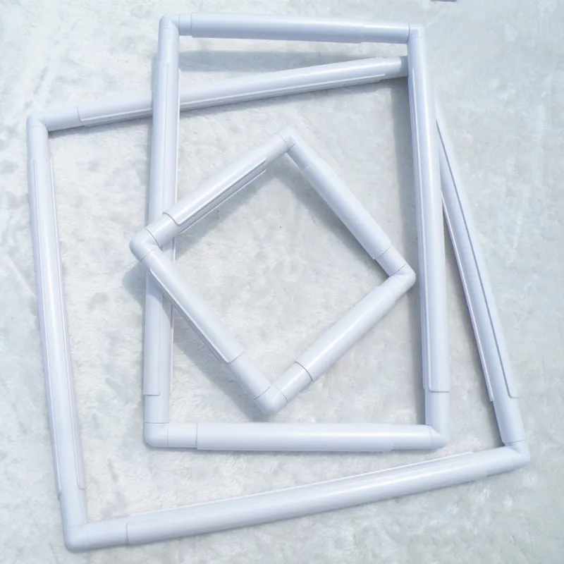 

Plastic snap frame Square hoop for cross stitch beads embroidery Tool DIY needlework