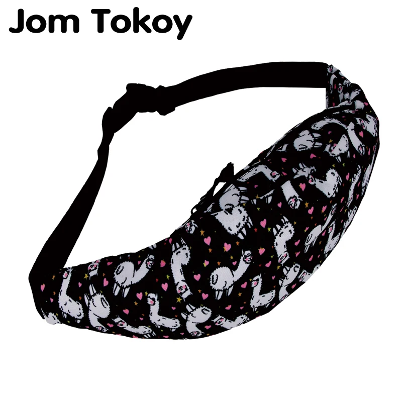 

Jom Tokoy New Colorful Waist Bag For Men Fanny Packs Style Belt Bag Alpaca Women Waist Pack Travelling Mobile Phone Bags yab957