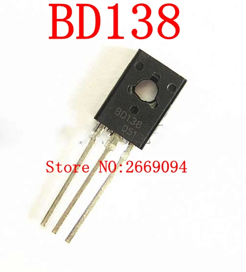 

200PCS /500PCS /1000PCS Power Transistor BD138 137 BD138G BD-138 PNP 1.5A/60V TO-126 Transistor