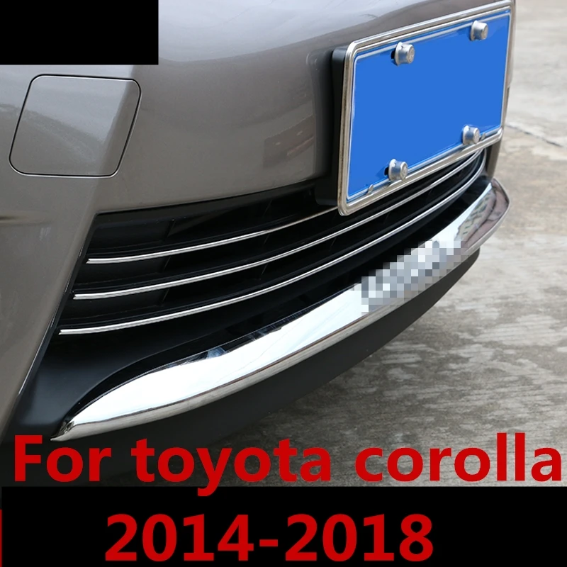 Для toyota corolla 2014-2018 передний бампер из нержавеющей стали защита от скольжения