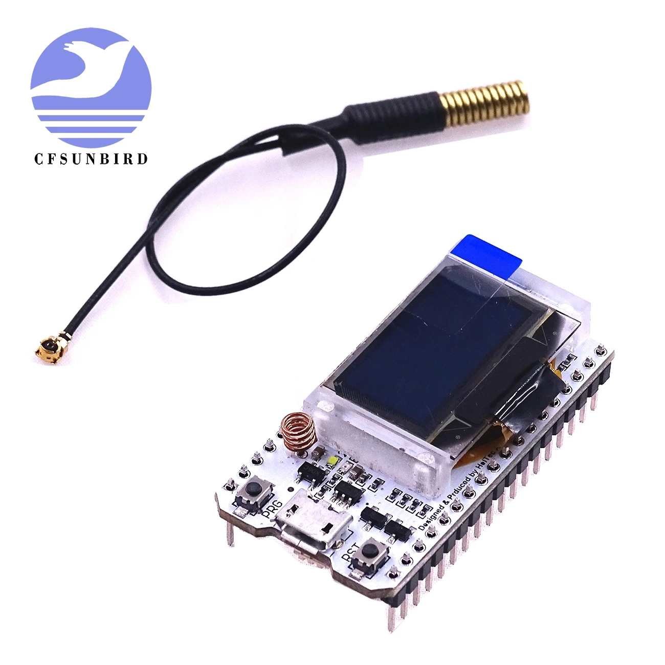 

CFsunbird SX1278 LoRa ESP32 0.96 inch Blue OLED Display Bluetooth WIFI Lora Kit 32 Module Internet Development Board 433mhz