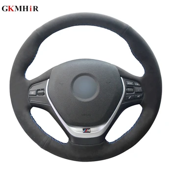 

Hand-stitched Black Suede Leather Car Steering Wheel Cover for BMW F20 2012-2018 F45 2014-2018 F30 F31 F34 2013-2017 F32