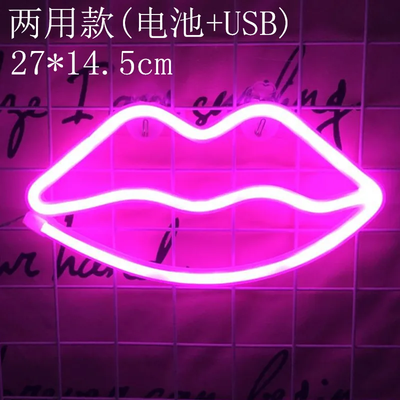 Светодиодный ночсветильник с зарядкой от USB декоративные буквы для праздника