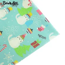 Booksew, рождественский стиль, хлопок, ткань Por Metro Cat Tissu, ручная работа, стежка, простыня, шитьё для подушки, лоскутное шитьё, для дома