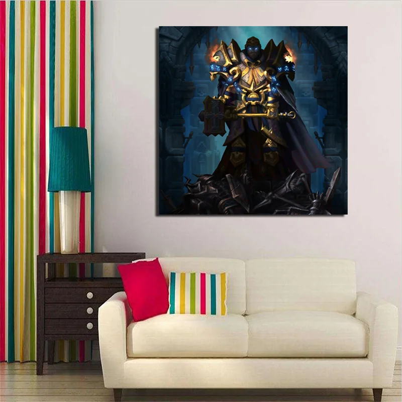 Мир Warcraftes Art станции Паладин рисунки на холсте Спальня домашнего декора современного искусства стены постеры с масляной живописью