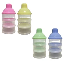 Портативный контейнер для детского питания, бутылочка для кормления молока и порошка, 3 ячейки, практичная коробка для хранения, для кормления новорожденных