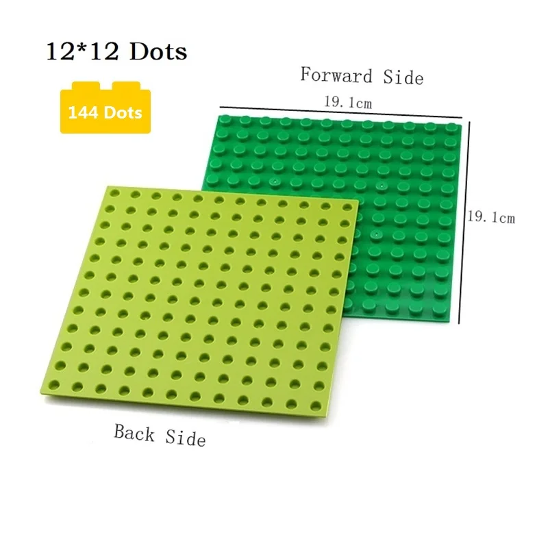 Блоки большого размера, базовая пластина, двухслойная опорная плита, большие строительные кирпичи, дорога 12*12 16*16 точек, сделай сам, блок, пол, детские игрушки, подарок