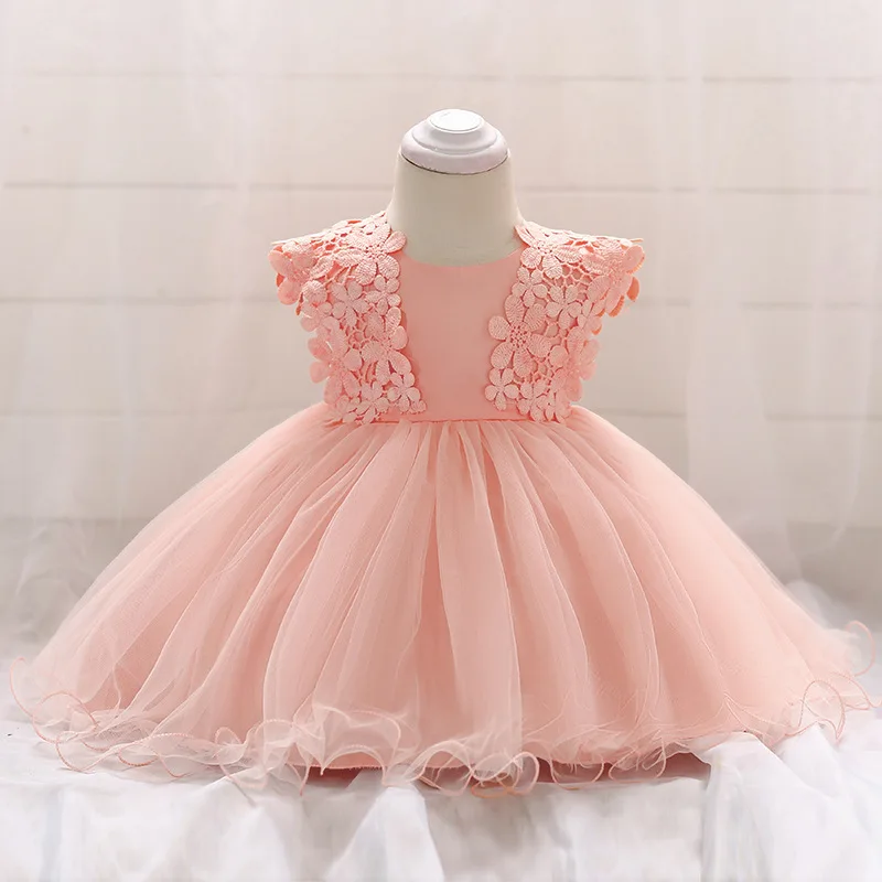 

Summer Flower Girl Dresses Wedding Party Kids Tutu Birthday Princess Dress For Girls Infant Children Clothing Girl Baby Clothes