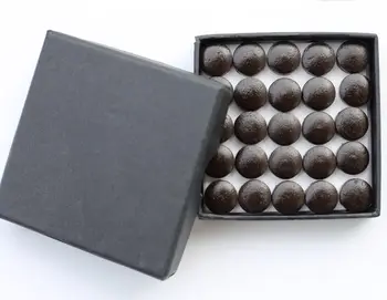 

50pcs / lot 14mm brown buffalo tips billiard pool cue tips
