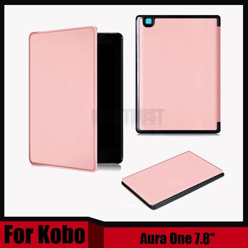 

Ultra Slim Folio Stand PU Leather Magnetic Skins Cover Protective Case For Kobo Aura One 7.8 inch ereader Ebook + Stylus gift