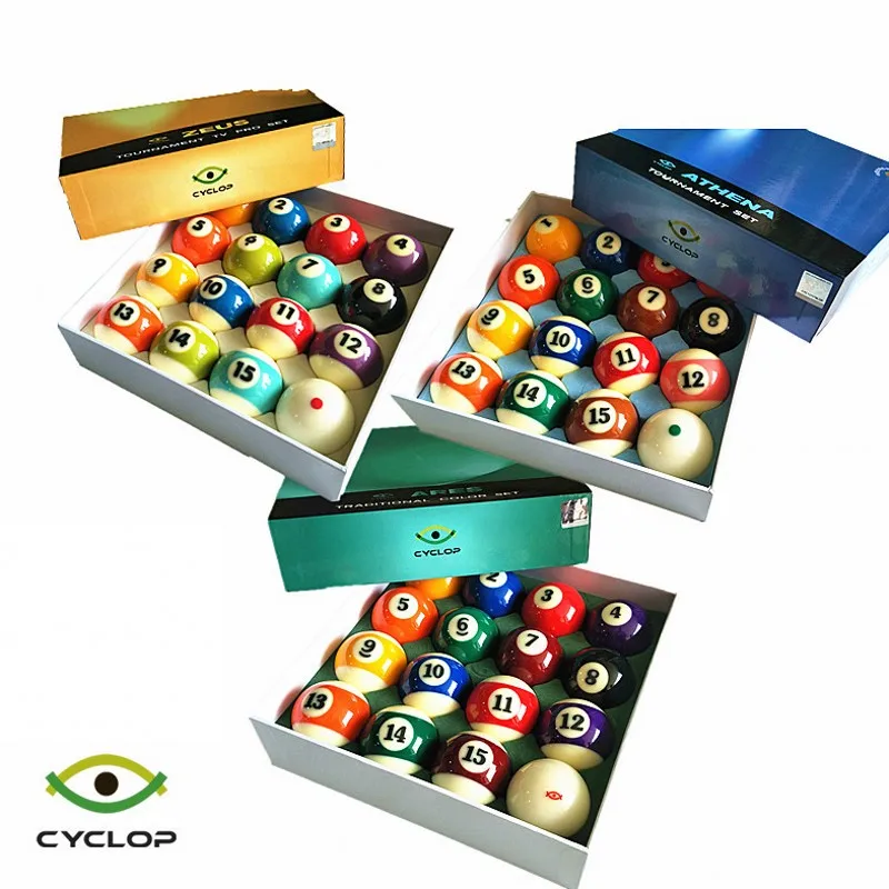 billiard ball set Cyclop Billiards Balls 2 1/4" Tournament 9 Ball