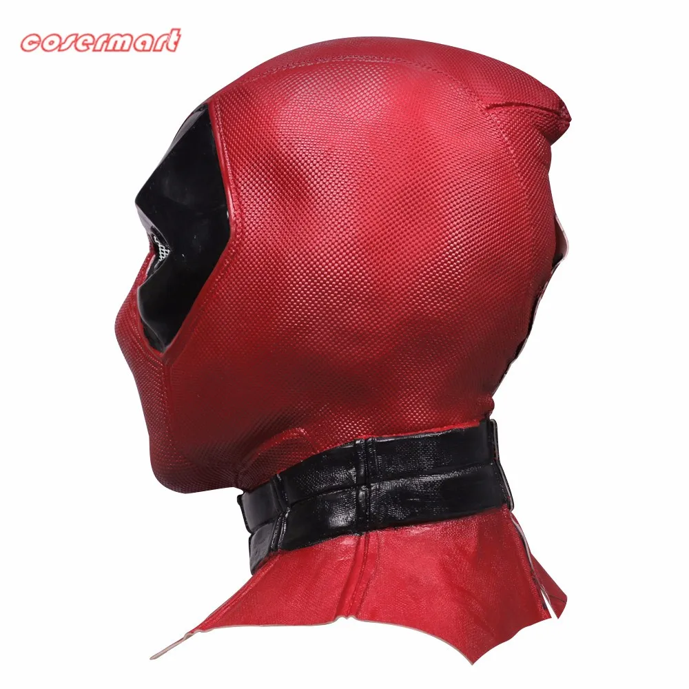New Marvel Superhero Deadpool Mask Breathable Latex  Full Face Mask Halloween Cosplay Prop (5)