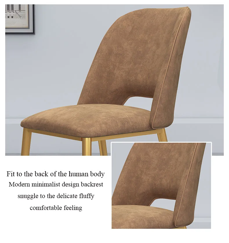 Современный минималистичный скандинавский обеденный стул из нержавеющей стали, Повседневная мебель, домашний стул, ресторан, кухонный диван для кафе, стул для офиса