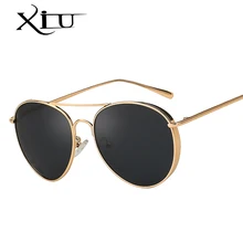 XIU Ретро Винтажные HD поляризационные солнцезащитные очки для мужчин и женщин брендовые дизайнерские модные солнцезащитные очки для пилота высокое качество очки для вождения UV400