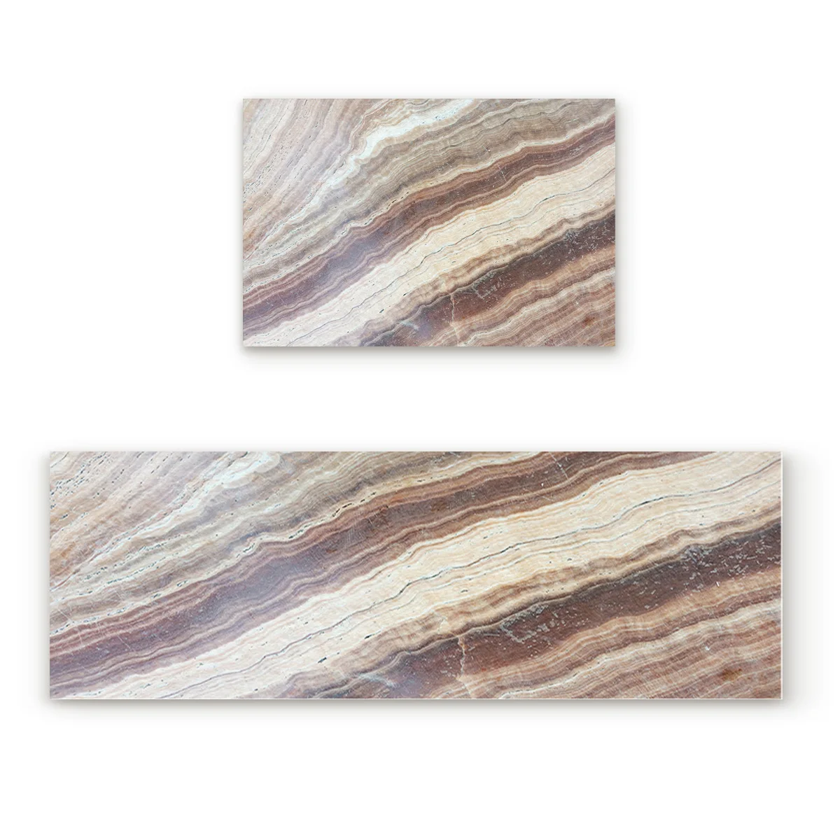 Деревянные текстурированные коврики Marble1Doormats для входного Пути Грязи мусор