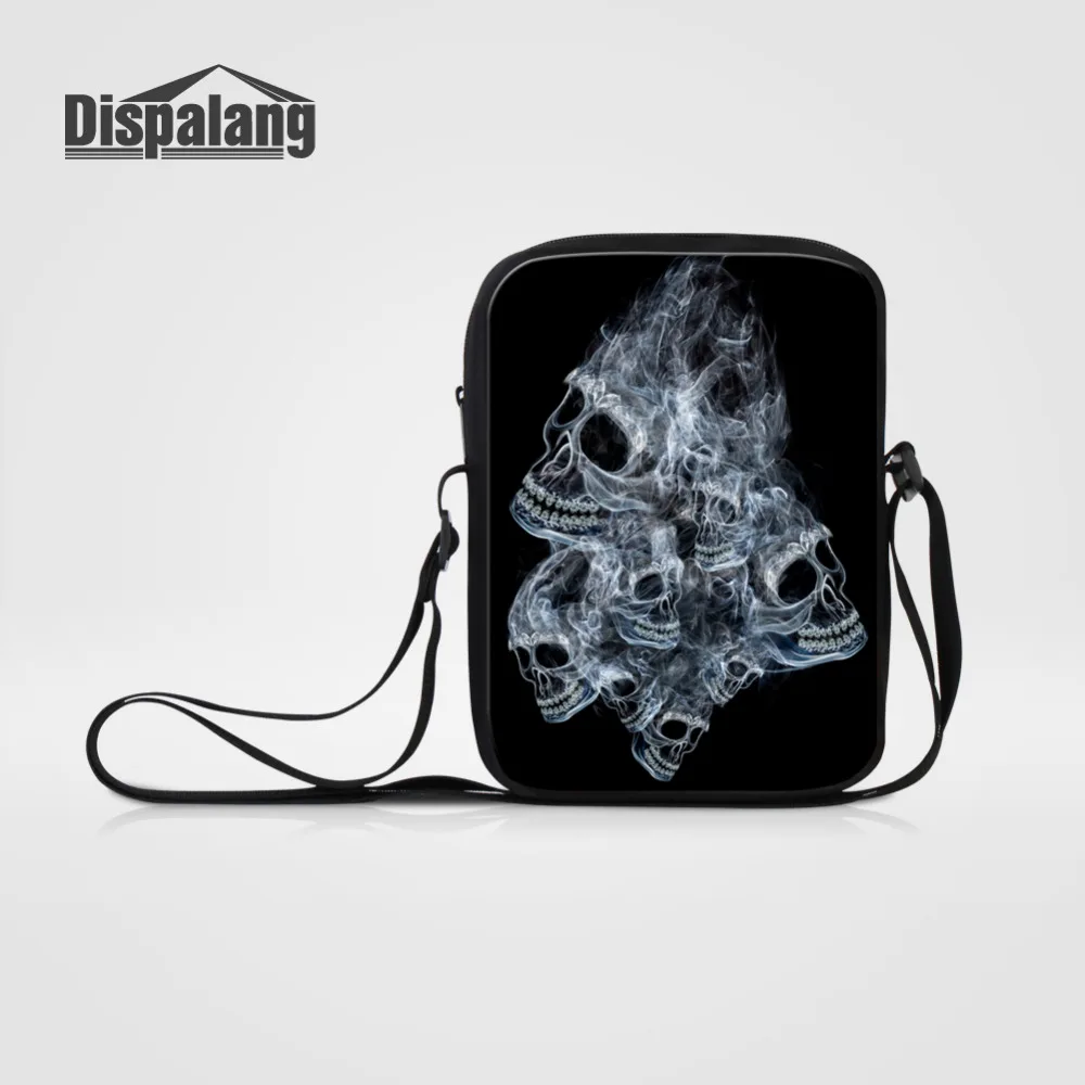 skull printing kids mini messenger bags (26)
