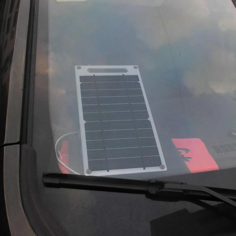 

7.8W Portable Ultra Thin Monocrystalline Silicon Solar Panel Charger USB Port for Cell Phone Outdoor Camping Climbing Hiking
