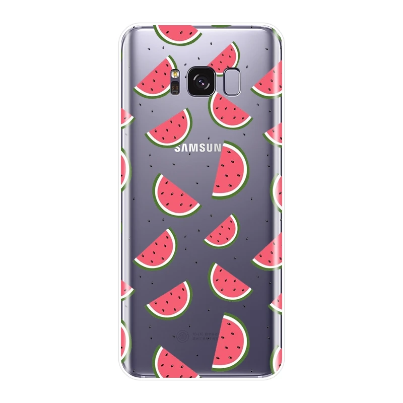 Силиконовый чехол для телефона Samsung Galaxy S5 S6 S7 Edge S8 S9 Plus персиковый ананас мягкая