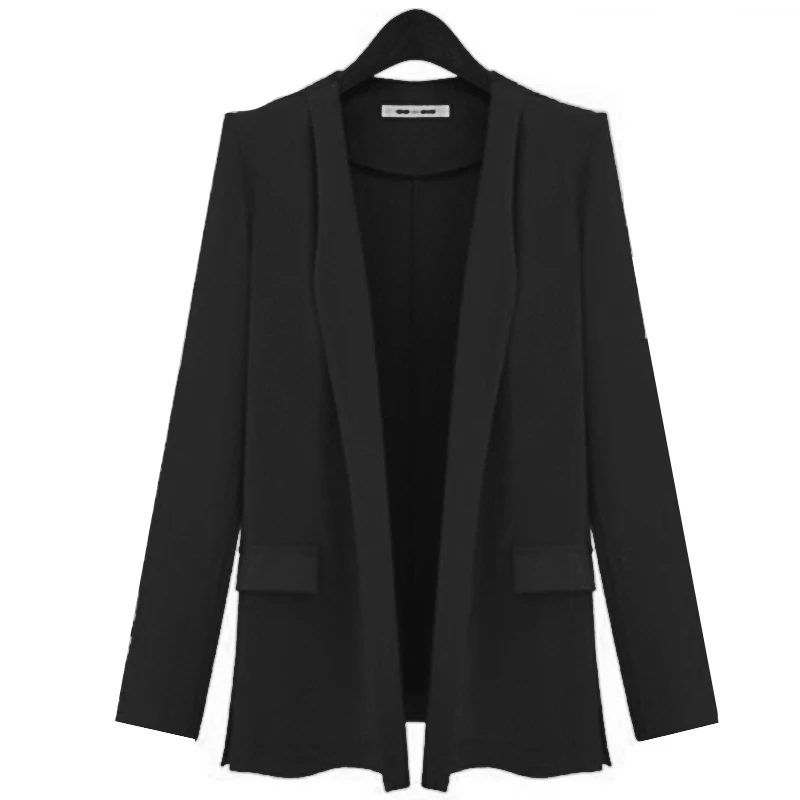 LASPERAL Mulheres Blazers E Jaquetas de Manga Longa Sólida Bolsos Gola Xale Fino Blazer Ocasional Outono Inverno Outwear blazer