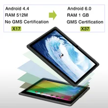 IRulu expro X3 7 »1024*600 IPS Планшеты Android 6.0 1 г/16 г 4 ядра Планшеты PC двойной cam Bluetooth, Wi-Fi с gms Сертификация