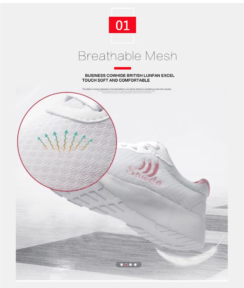CAGILKZEL 2019 Summer Sneakers Women Shoes Breathable Mesh Shoes Woman Lace-up Tenis Feminino Walking Shoes For Zapatillas Mujer (4)