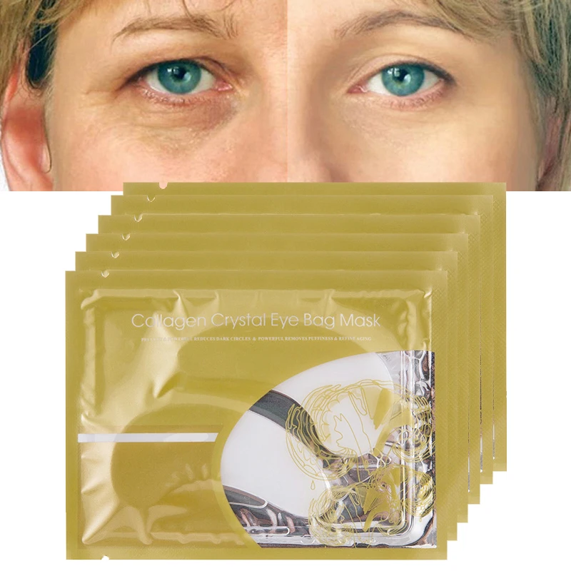 Crystal Collagen Eye Mask Crystal Patches for Eyes Face Skin Care Anti Wrinkle Cosmetics Moisture Dark Circle Remover Eye Patch 5