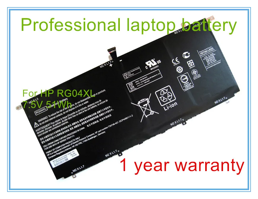 51WH RG04XL Аккумулятор для 13-3000 TPN-F111 734998-001 HSTNN-LB5Q 734746-421 HSTNN-LB50 13t-3000 | Компьютеры и офис