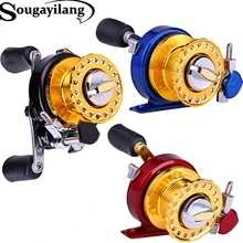 2016 New Fishing Reel 7BB/Tackle Gear, Full Bass Metal Raft Wheel 3 Colors Spinning Ice Fishing Reel (right hand reel)