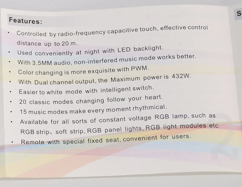 12 В 24 в RGB светодиодный пульт дистанционного управления ler RF Музыка Аудио управление 18A 3 канала TQ Музыка 2 для SMD 3528 5050 5630 Светодиодный светильник