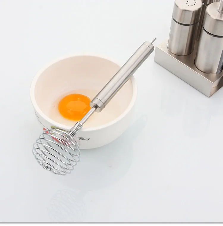 1PC New Stainless steel Manual Egg Beater Cream Flour Muddler Kitchen