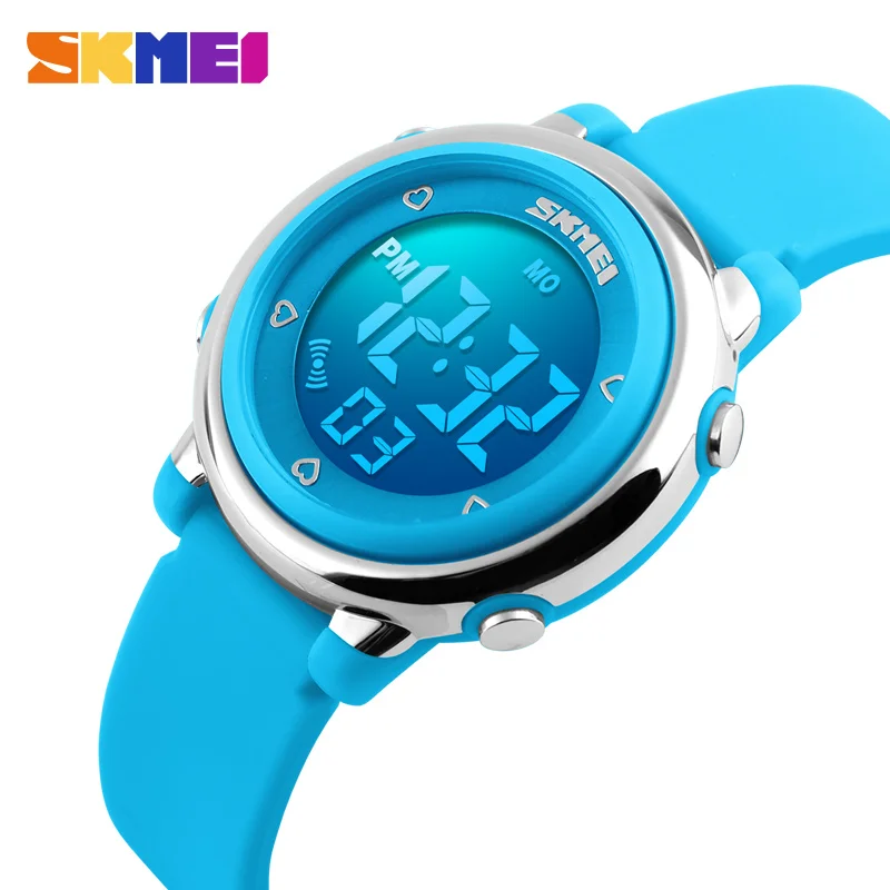 SKMEI Детские светодиодные цифровые часы Relogio Feminino спортивные дети мультфильм желе