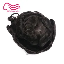 Хорошее человеческих волос 8x10 мужские накладки из искусственных волос уход за волосами, накладки из искусственных волос