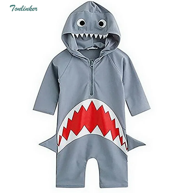 Baby Boys Girls Cosplay Shark Swim Jumpsuit Swimsuit Costume Sun