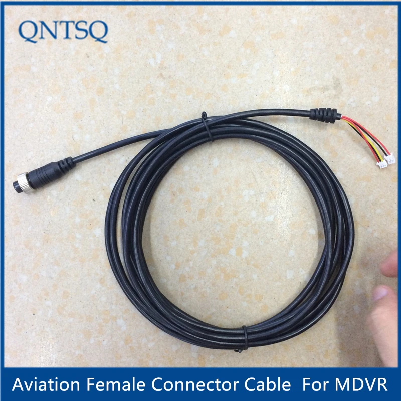 

Aviation female connector cable, 4pin to MDVR,5 Pin(2P 2.0mm 3P 1.5mm) Black Cable for CCTV car Camera,rear camera