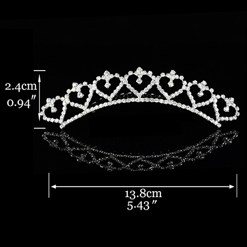 Crown for Girls Show Bridal Crown Tiara Diadem Crystal Floral Wedding Bridal Hair Accessories Head Jewelry