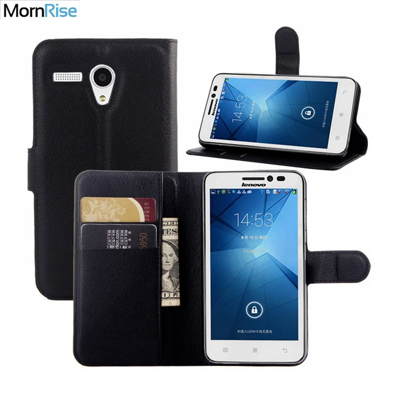 

New Luxury PU Leather Flip Cover For Lenovo A606 Case Phone Bags Wallet With Stand Card Holders Vintage Litchi Coque Fundas